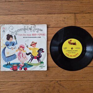 Vintage Vinyl Record-- Spoonful of Sugar from Mary Poppins